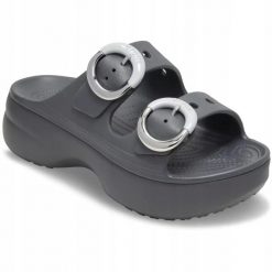 Sandały Dla Dorosłych Crocs Saturday Platform Dipped Buckle Sandal. Brązowe sandały męskie Crocs, z materiału, bez zapięcia. Za 289.99 zł.