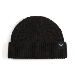 Czapka mini rybacka PUMA. Czarne czapki męskie Puma, bez wzorów, z dzianiny, klasyczne. Za 129.00 zł.