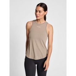 Damski tank top Hummel MT Vanja. Szare topy damskie HUMMEL, bez wzorów, bez kołnierzyka. Za 130.50 zł.