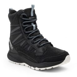 Śniegowce damskie Merrell Bravada Edge 2 Thermo Mid WP. Czarne obuwie trekkingowe damskie MERRELL, na zimę. Za 599.99 zł.