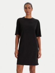 Armani Exchange Sukienka codzienna XW000825 AF10356 UC001 Czarny Regular Fit. Czarne sukienki damskie Armani Exchange, na co dzień, xl, bez wzorów, z bawełny, bez kołnierzyka, bez ramiączek, proste. Za 369.99 zł.