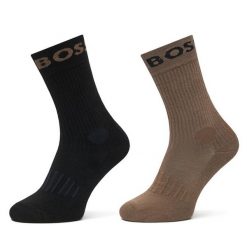 Skarpety długie BOSS. Czarne skarpetki męskie Boss, bez wzorów. Za 49.99 zł.