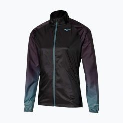 Kurtka do biegania damska Mizuno Aero. Czarne kurtki do biegania damskie Mizuno, xl, bez wzorów, ze skóry, bez kaptura. Za 199.99 zł.