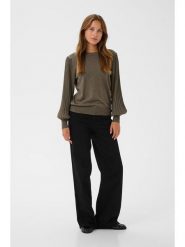 Kaffe Sweter w kolorze brązowym rozmiar: XS. Brązowe swetry klasyczne damskie Kaffe, xs, bez kołnierzyka. Za 130.81 zł.