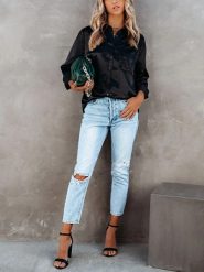 LA Angels Koszula w kolorze czarnym rozmiar: XL. Czarne koszule damskie LA Angels, xl, bez wzorów, bez kołnierzyka, bez ramiączek. Za 139.54 zł.