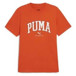 Koszulka sportowa męska Puma Squad Tee. Czerwone t-shirty sportowe męskie Puma, l, z tkaniny, bez ramiączek, na fitness i siłownię. Za 172.00 zł.