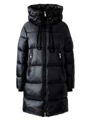 Oui Płaszcz zimowy w kolorze czarnym rozmiar: 42. Czarne płaszcze damskie Oui, na zimę, bez wzorów, z puchu. Za 765.09 zł.