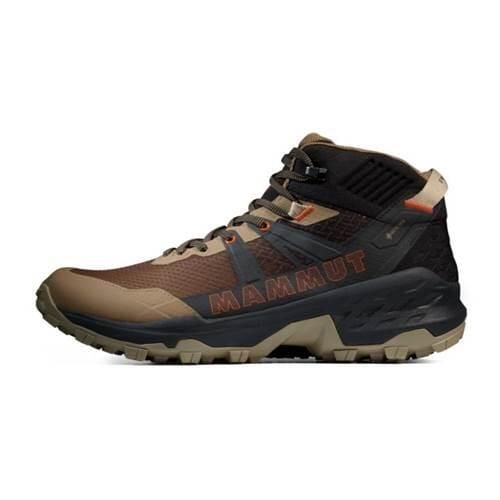 Buty trekkingowe męskie Mammut Sertig Ii Mid Gtx. Brązowe buty trekkingowe męskie Mammut, z materiału, za kostkę, bez zapięcia. Za 955.00 zł.