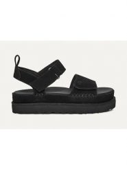 UGG Skórzane sandały "Goldenstar" w kolorze czarnym rozmiar: 38. Czarne sandały damskie Ugg, bez wzorów, ze skóry, bez obcasa. Za 460.12 zł.