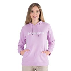 Bluza trekkingowa damska Columbia Logo. Fioletowe bluzy bez kaptura damskie Columbia, xs. Za 139.99 zł.