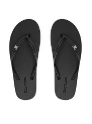 Juicy Couture Japonki CEO-800289 Czarny. Czarne klapki damskie Juicy Couture, bez wzorów, z syntetyku, bez obcasa. Za 69.99 zł.