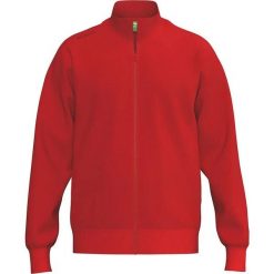 Sweter z prążkowanym kołnierzem Erima TS. Czerwone swetry klasyczne damskie Erima, l, z bawełny, bez kołnierzyka. Za 233.65 zł.