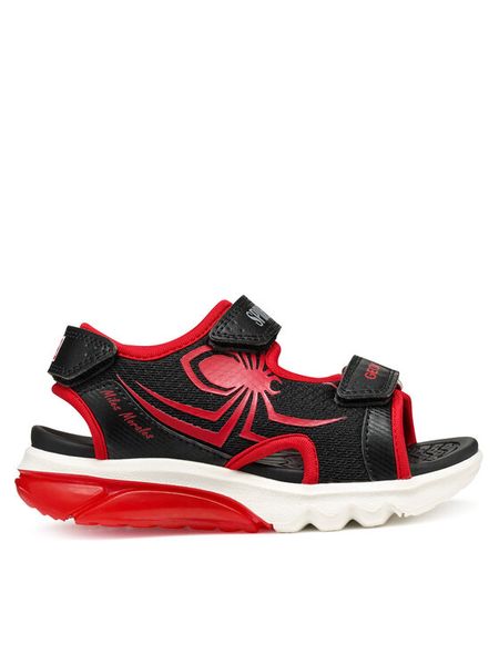 Geox Sandały J Ciberdron B J55MXC 014CE C0048 D Czarny. Czarne sandały chłopięce Geox, z materiału, bez zapięcia. Za 289.99 zł.