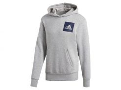 Bluza męska z kapturem ADIDAS ESS LOGO P S. Szare bluzy z kapturem męskie Adidas, m, z bawełny. Za 249.00 zł.