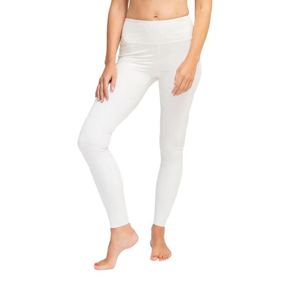 Damskie legginsy Lotuscrafts Becca. Białe legginsy sportowe damskie LOTUSCRAFTS, l, bez wzorów, z elastanu, z podwyższonym stanem, na fitness i siłownię. Za 332.10 zł.