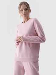 4F Bluza dresowa nierozpinana bez kaptura damska - różowa XL. Czerwone bluzy bez kaptura damskie 4f, xl, bez wzorów, z bawełny, bez ramiączek, bez kaptura. W wyprzedaży za 99.99 zł.