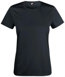 Clique Basic Active-T Women koszulka damska z poliestru – black. Czarne t-shirty damskie CLIQUE, uniwersalny, bez wzorów, ze splotem, bez kołnierzyka. Za 101.73 zł.