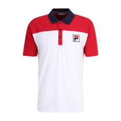 Koszulka polo męska FILA Lianshan Blocked. Białe koszulki polo męskie Fila, l, bez wzorów, bez ramiączek. Za 149.99 zł.