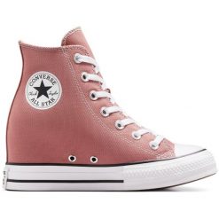 Buty sportowe Converse Chuck Taylor All Star Wedge Platform. Czerwone buty sportowe na co dzień damskie Converse, bez wzorów. Za 490.00 zł.