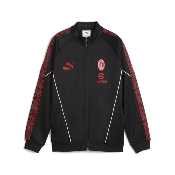 Młodzieżowa kurtka AC Milan KING Anthem PUMA. Czarna kurtki damskie Puma, m, bez wzorów, do biegania. Za 339.00 zł.