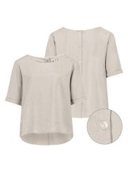 Eight2Nine Bluzka w kolorze kremowym rozmiar: S. Brązowe bluzki damskie Eight2Nine, s, bez wzorów, bez kołnierzyka, bez ramiączek. Za 100.28 zł.