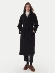 Weekend Max Mara Płaszcz wełniany Tempera 2525016082 Czarny Regular Fit. Czarne płaszcze damskie Weekend Max Mara, na zimę, bez wzorów, z wełny. Za 3,779.00 zł.