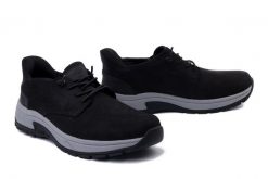 RIEKER 11050-00 black, półbuty męskie. Czarne półbuty męskie Rieker, bez zapięcia. Za 314.93 zł.