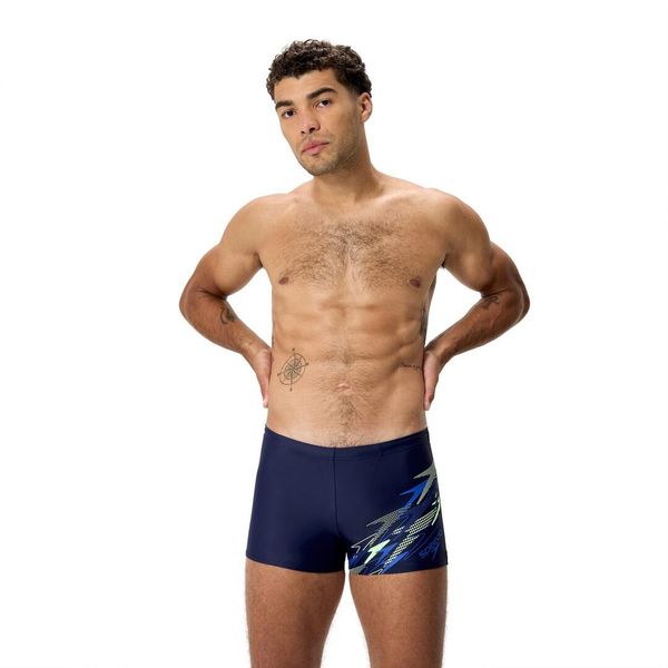 Spodenki pływackie męskie Speedo Medley Logo Aquashort. Niebieskie szorty męskie Speedo, bez wzorów, sportowe. Za 135.99 zł.