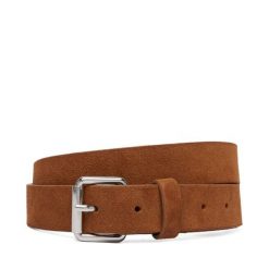 Pasek Damski Tommy Jeans. Brązowe paski damskie Tommy Jeans, bez wzorów, z jeansu. Za 189.99 zł.