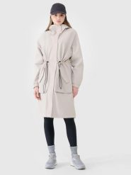 KURTKA DAMSKA PRZEJŚCIOWA 4F PARKA MEMBRANA 8000 Z KAPTUREM BEŻOWA. Brązowe parki damskie 4f, l, bez wzorów. Za 399.99 zł.