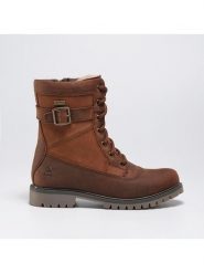 Kamik Skórzane kozaki zimowe "Roguemid" w kolorze brązowym rozmiar: 40. Brązowe kozaki damskie Kamik, z futra, bez obcasa. Za 218.57 zł.