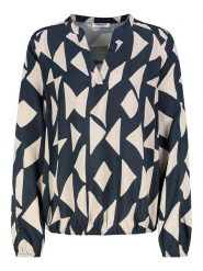 Sublevel Bluzka w kolorze granatowo-białym rozmiar: S. Niebieskie bluzki damskie Sublevel, s, bez wzorów, z wiskozy, klasyczne, bez kołnierzyka, bez ramiączek. Za 73.93 zł.