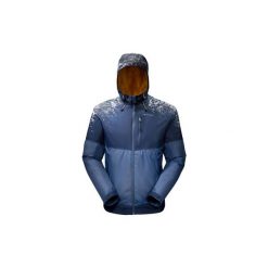 Kurtka turystyczna SH100 X-Warm męska. Szare kurtki męskie QUECHUA, na zimę, m, bez wzorów, z materiału, bez kaptura. Za 149.99 zł.