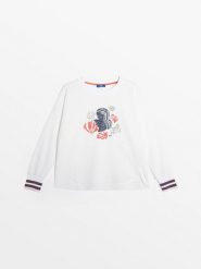 Sweter Damski TBS Melisron. Białe swetry klasyczne damskie Tbs, na lato, xl, z bawełny, bez kołnierzyka. Za 339.00 zł.