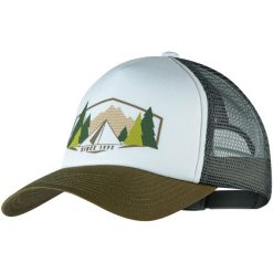 Czapka z daszkiem BUFF TRUCKER CAP DARRYL WHITE L/XL. Białe czapki z daszkiem damskie Buff, bez wzorów, z materiału. Za 99.99 zł.