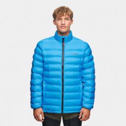 Kurtka trekkingowa męska Alpinus Nordend niebieska. Niebieskie kurtki męskie Alpinus, m, bez wzorów, sportowe, bez kaptura. Za 349.00 zł.