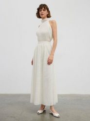 BGN Spódnica w kolorze kremowym rozmiar: 40. Brązowe spódniczki damskie BGN, bez wzorów, z tiulu, maxi, proste. Za 65.99 zł.