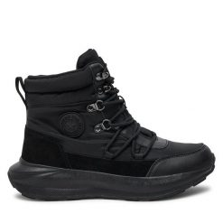 Trzewiki Big Star Shoes. Czarne botki damskie BIG STAR SHOES, retro, bez obcasa, na płaskiej podeszwie, bez zapięcia. Za 309.99 zł.