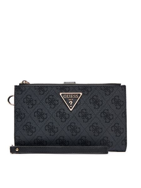 Guess Portfel Laurel II Slg SWSG74 59157 Szary. Szare portfele damskie Guess, z aplikacjami, ze skóry. Za 294.99 zł.