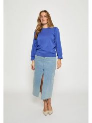 Peppercorn Bluza "Fiola" w kolorze niebieskim rozmiar: XXL. Niebieskie bluzy bez kaptura damskie Peppercorn, xxl, z bawełny. Za 159.95 zł.