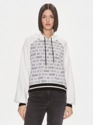 Liu Jo Sport Sweter TF3209 MA63L Biały Regular Fit. Białe swetry klasyczne damskie Liu Jo Sport, l, z syntetyku, bez kołnierzyka. Za 999.99 zł.