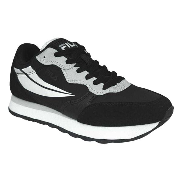 Damskie Skórzane Buty Sportowe Hypert. Czarne buty sportowe na co dzień damskie Fila, bez wzorów, z gumy. Za 295.99 zł.