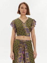 Iconique Bluzka Ramona IC24-099 Kolorowy Slim Fit. Bluzki damskie Iconique, m, bez wzorów, z syntetyku, bez ramiączek. Za 169.99 zł.