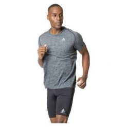 Koszulka męska Odlo T-shirt crew neck s/s ESSENTIAL SEAMLESS. Szare t-shirty męskie Odlo, l, bez wzorów, bez kołnierzyka. Za 183.78 zł.