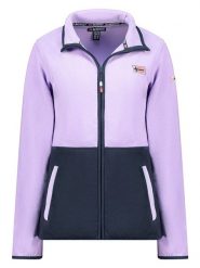 Geographical Norway Kurtka polarowa "Touki" w kolorze granatowo-fioletowym rozmiar: M. Niebieskie kurtki damskie Geographical Norway, m, bez wzorów, z polaru, bez kaptura. Za 87.19 zł.