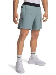 Under Armour Szorty sportowe "Peak" w kolorze turkusowym rozmiar: L. Niebieskie szorty męskie Under Armour, bez wzorów, z materiału, sportowe. Za 117.99 zł.