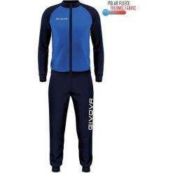 Komplet sportowy Givova Cuba Royal-Blue S. Niebieskie spodnie dresowe damskie Givova, s, bez wzorów, z dresówki. Za 97.98 zł.