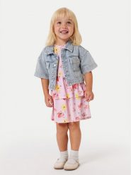 NAME IT Sukienka codzienna Fina 13244206 Różowy Standard Fit. Czerwone sukienki dziewczęce Name it, bez wzorów, z bawełny, bez ramiączek. Za 59.99 zł.