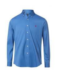 Polo Ralph Lauren Koszula Mężczyźni Modern Fit Bawełna niebieski, S. Niebieskie koszule męskie Polo Ralph Lauren, m, bez wzorów, z bawełny, bez kołnierzyka, bez ramiączek. Za 399.95 zł.