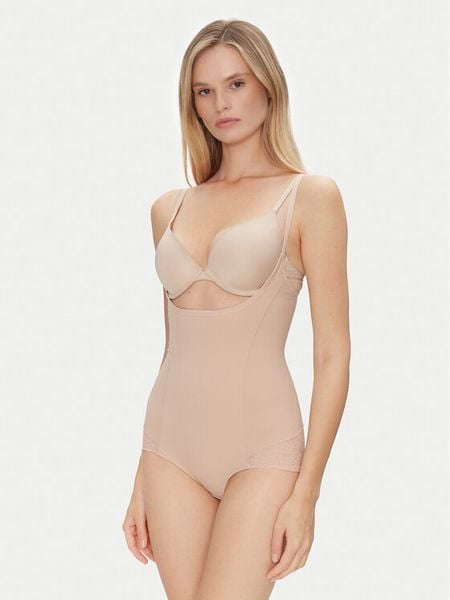 Ysabel Mora Kombinezon modelujący 19627 Beżowy. Brązowe bielizna wyszczuplająca ysabel mora, z syntetyku. Za 89.99 zł.